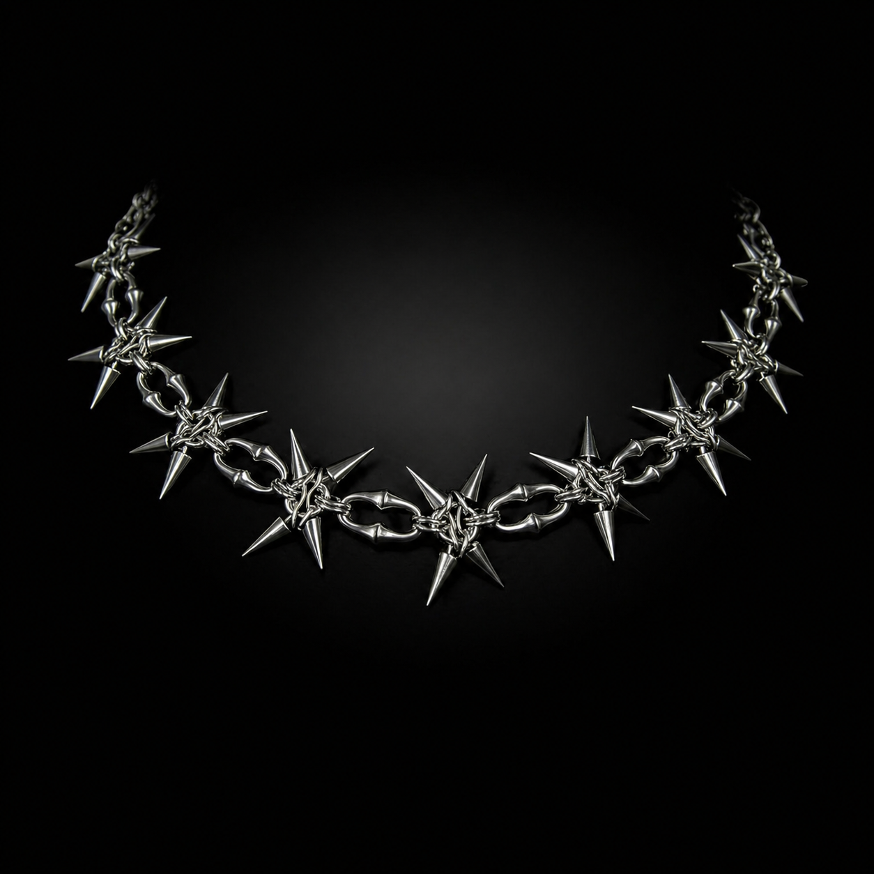 Nightfall Set — matching gothic chain and bracelet bundle