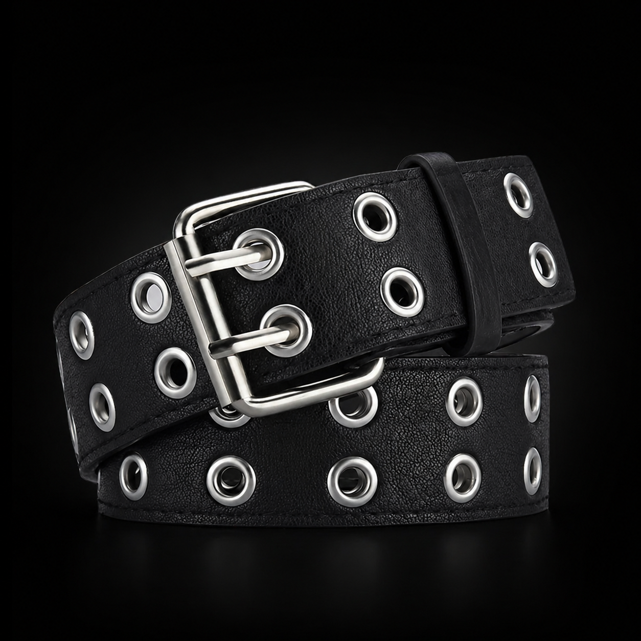 Obsidian Eyelet Belt